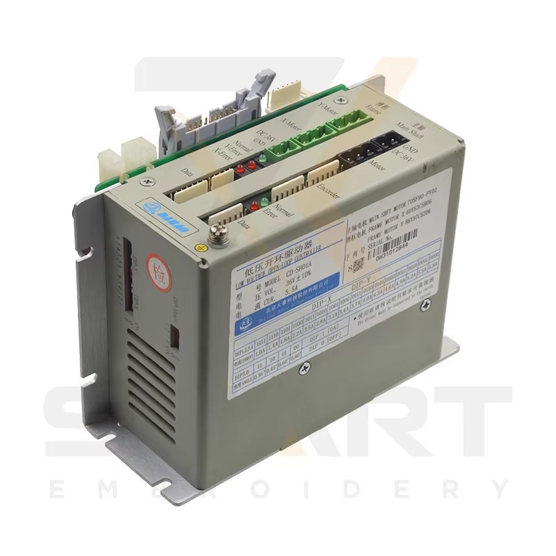 DAHAO ड्राइवर बॉक्स CD-SH01A 185 और 285 कंप्यूटर के लिए चीनी एम्बोरेडिंग मशीन EDH02-CD-SH01A